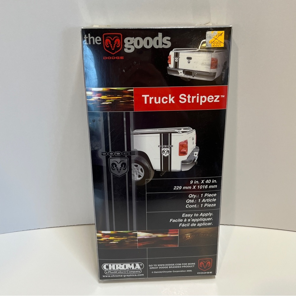 1Pc 2006 Dodge The Goods Truck Stripes Stripez 9" x 40" Chroma Sticker Decal
